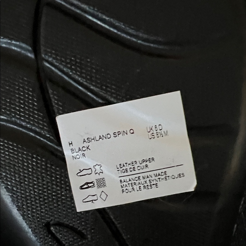 Clarks Women's Black Loafers with White Stitching - Picture 3 of 6